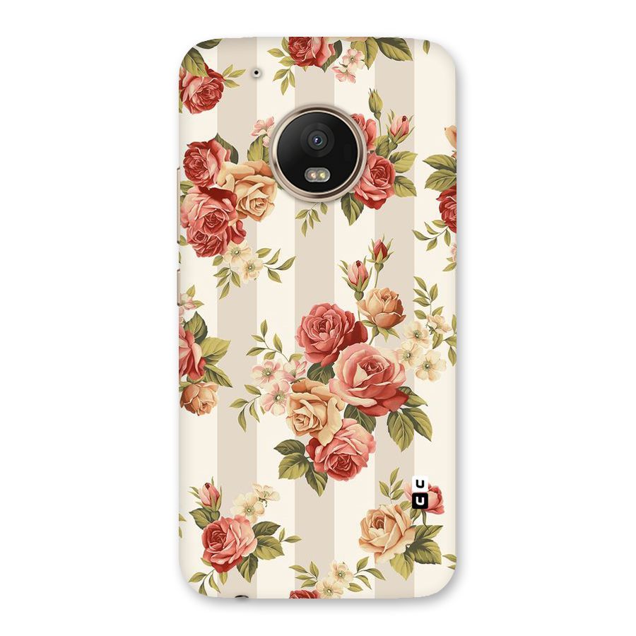 Vintage Color Flowers Back Case for Moto G5 Plus