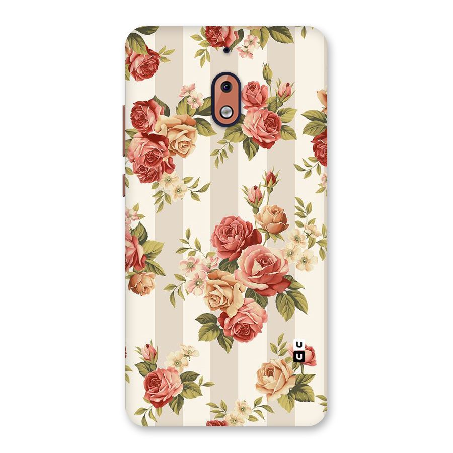 Vintage Color Flowers Back Case for Nokia 2.1