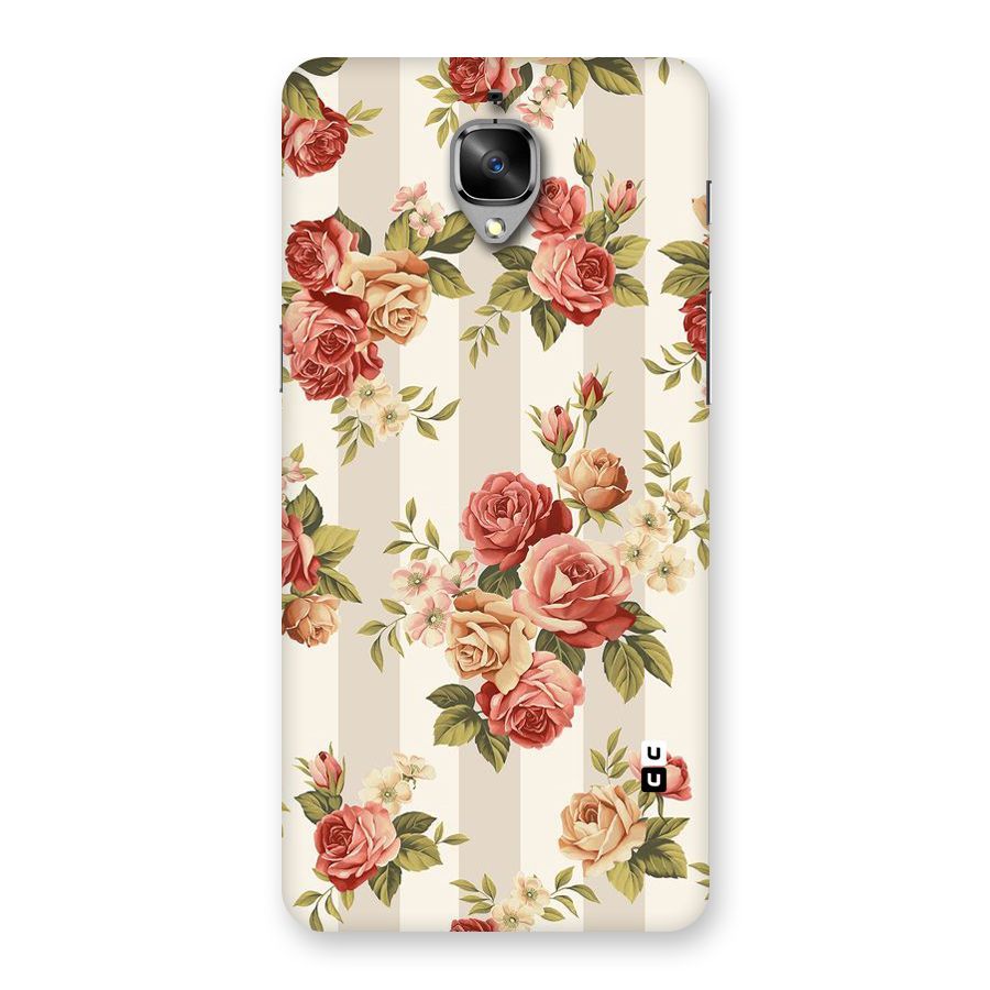Vintage Color Flowers Back Case for OnePlus 3T