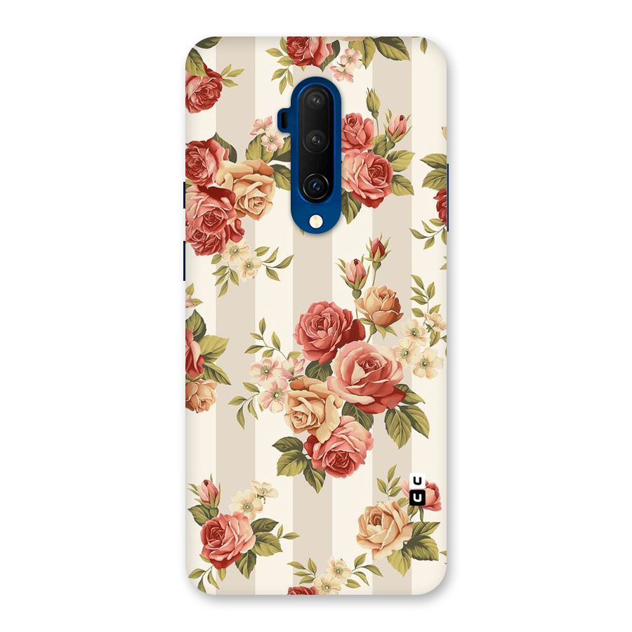 Vintage Color Flowers Back Case for OnePlus 7T Pro