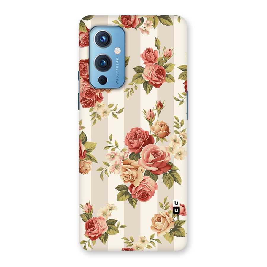 Vintage Color Flowers Back Case for OnePlus 9