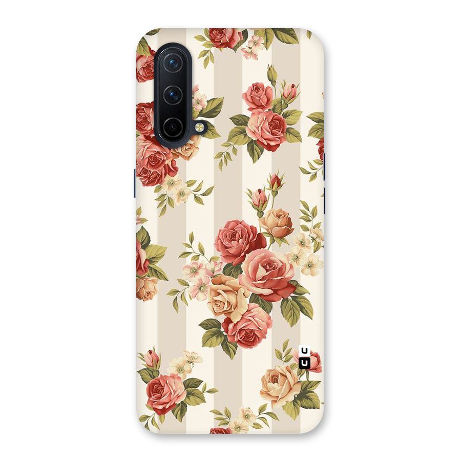 Vintage Color Flowers Back Case for OnePlus Nord CE 5G