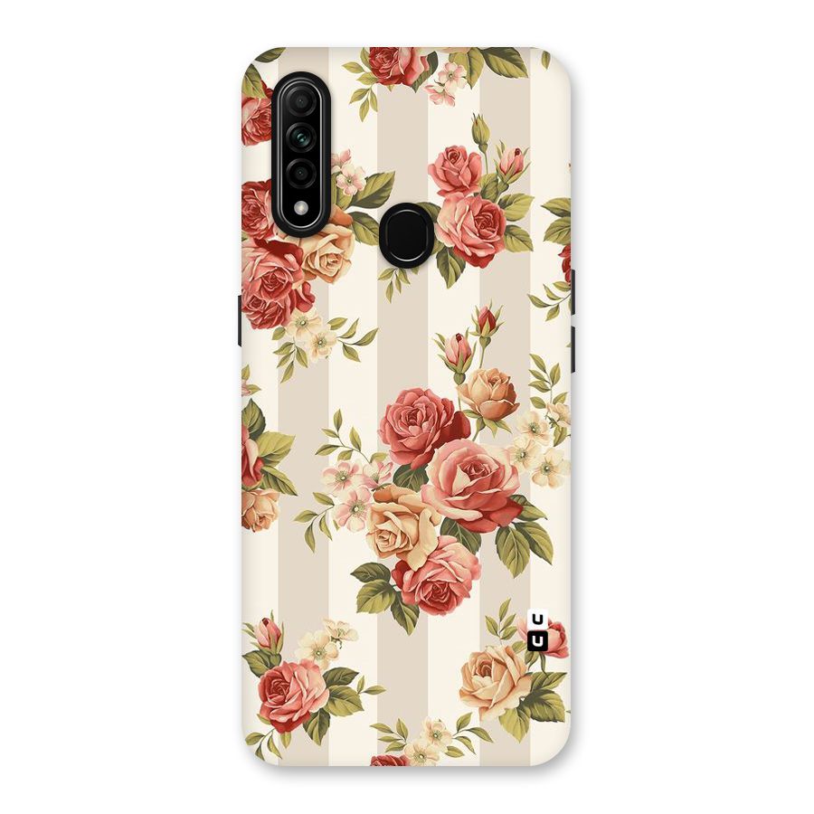 Vintage Color Flowers Back Case for Oppo A31