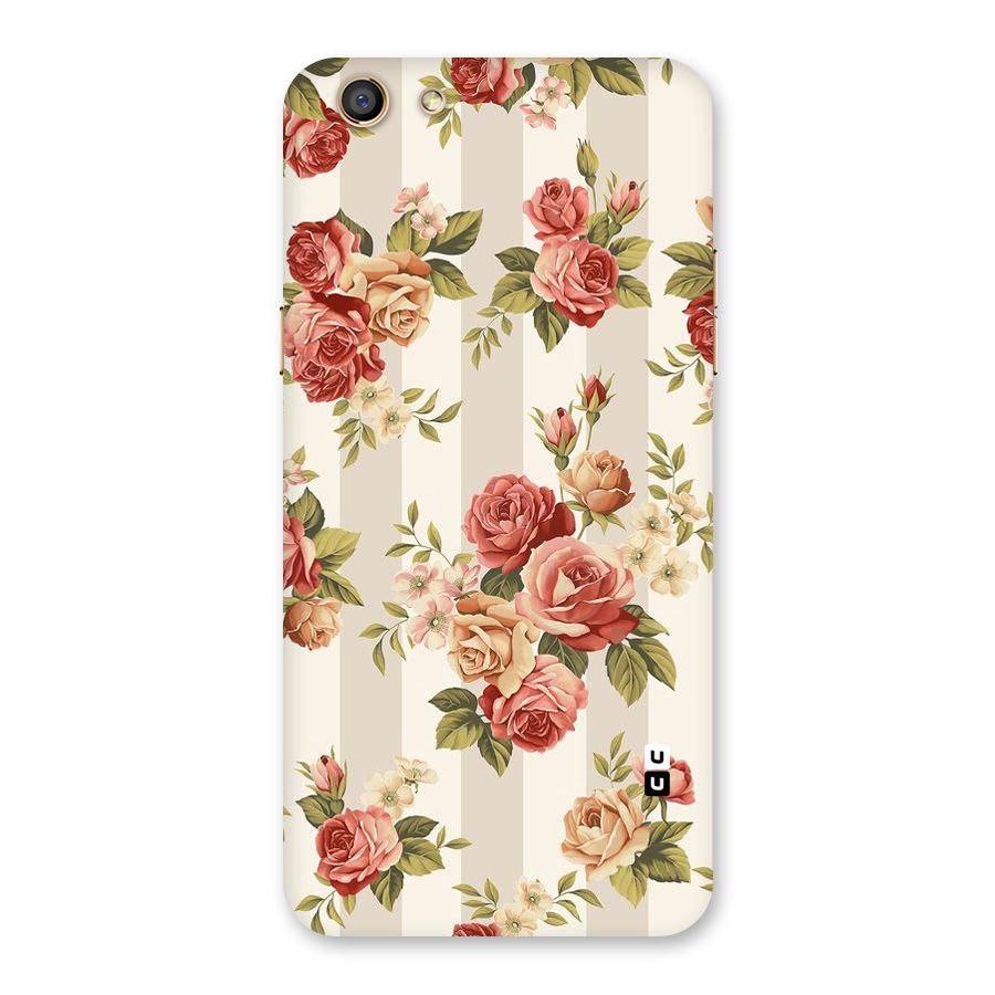 Vintage Color Flowers Back Case for Oppo F3