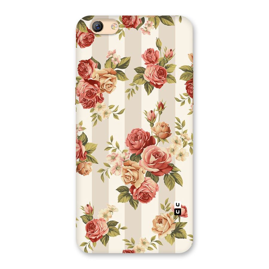 Vintage Color Flowers Back Case for Oppo F3 Plus