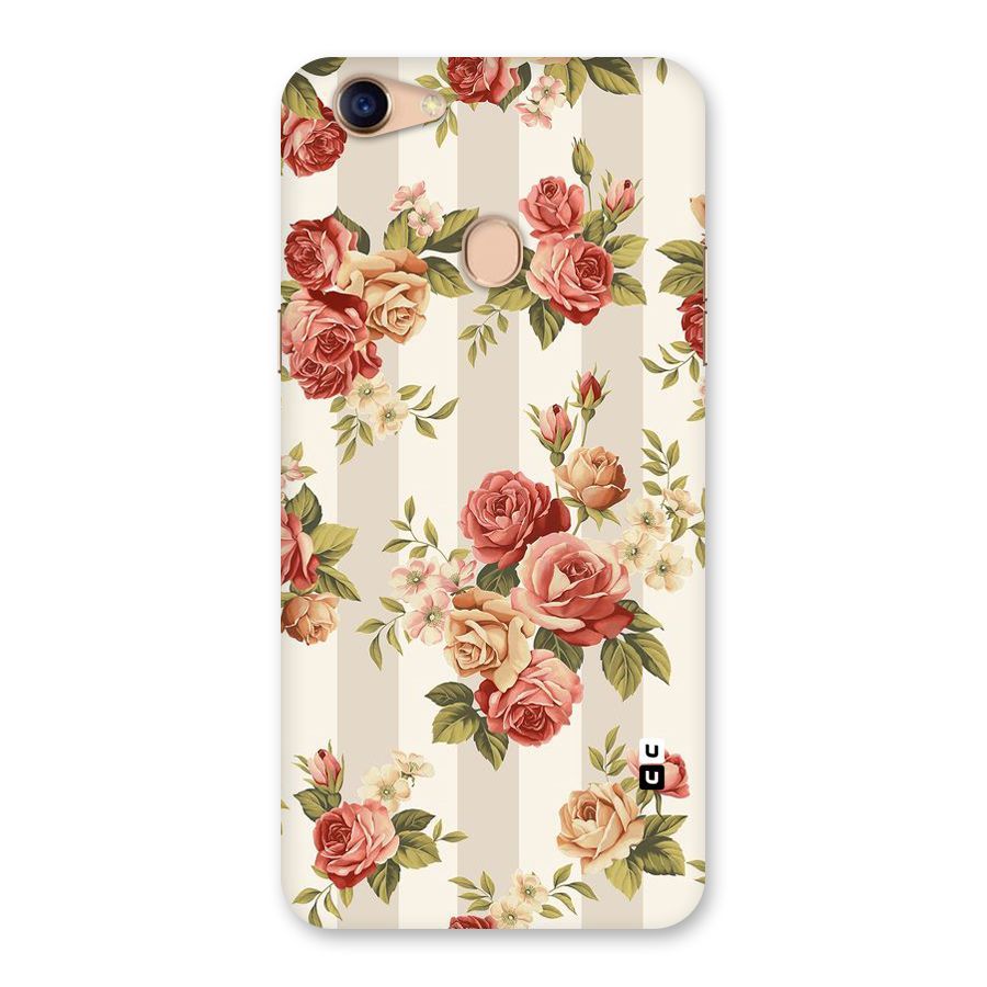 Vintage Color Flowers Back Case for Oppo F5
