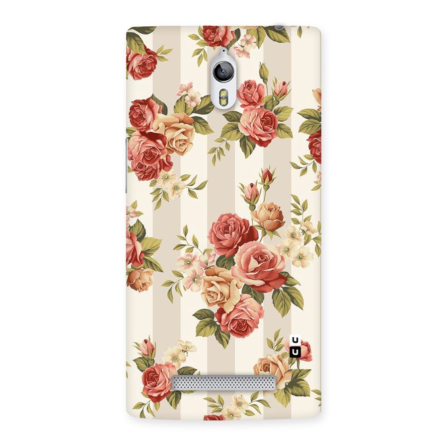 Vintage Color Flowers Back Case for Oppo Find 7