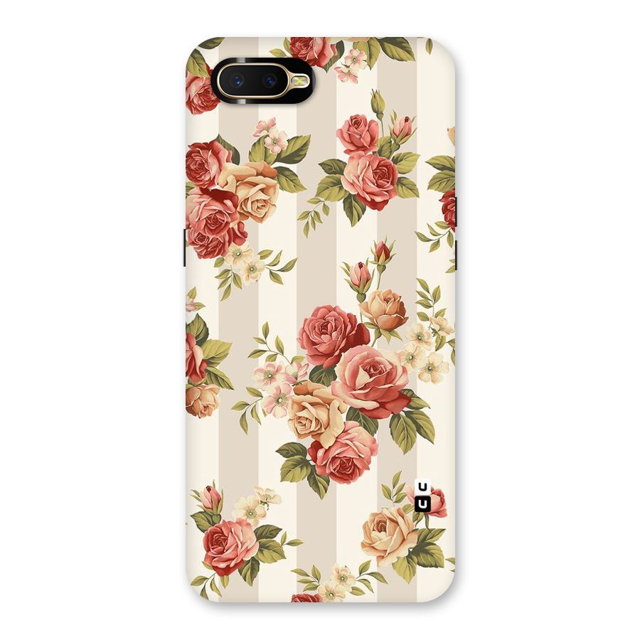Vintage Color Flowers Back Case for Oppo K1