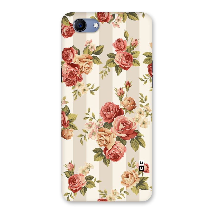 Vintage Color Flowers Back Case for Oppo Realme 1