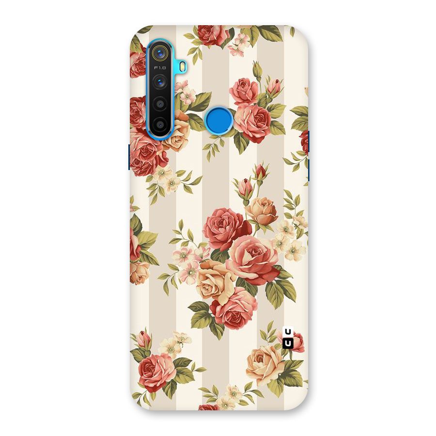 Vintage Color Flowers Back Case for Realme 5