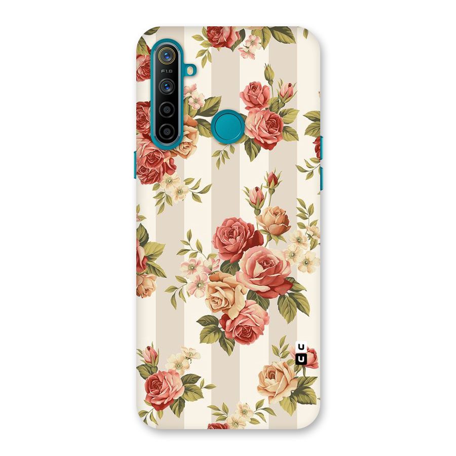 Vintage Color Flowers Back Case for Realme 5i