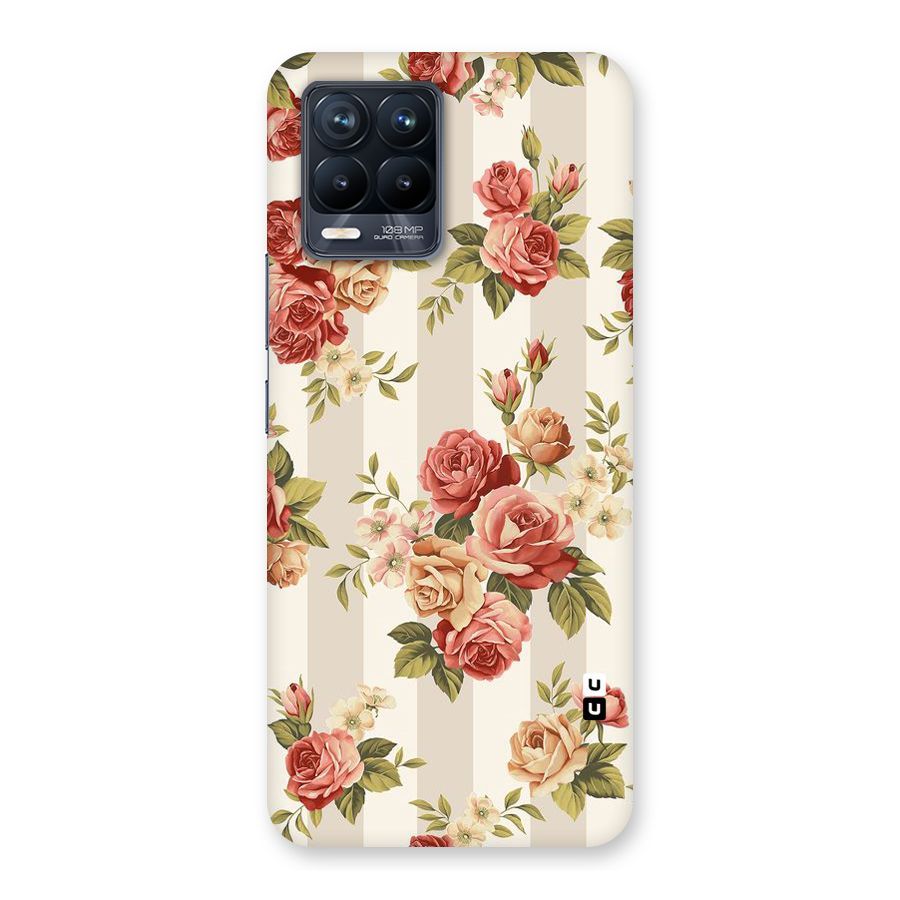 Vintage Color Flowers Back Case for Realme 8 Pro