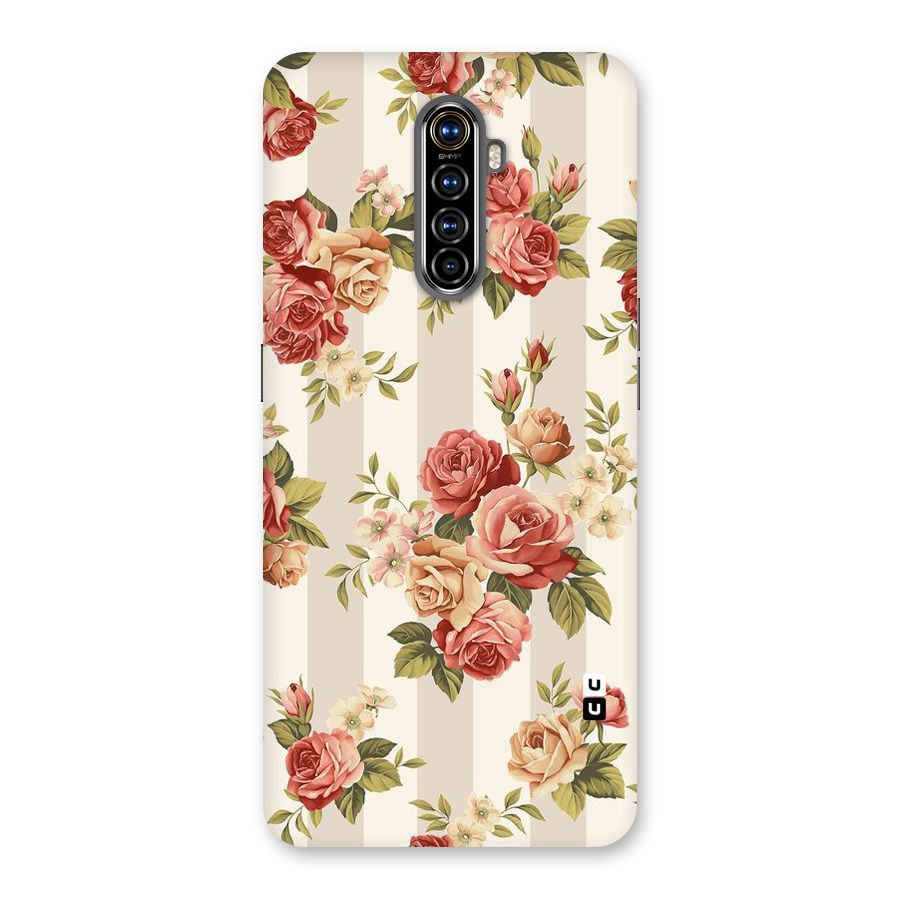 Vintage Color Flowers Back Case for Realme X2 Pro