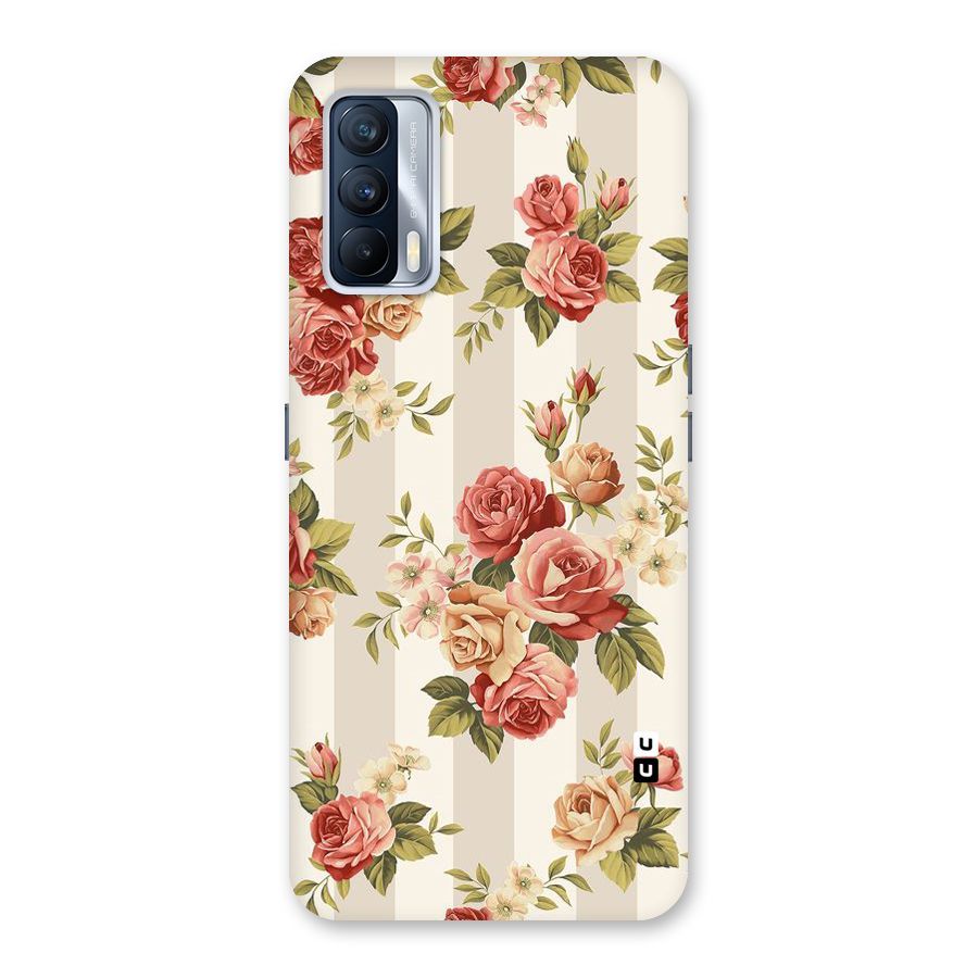 Vintage Color Flowers Back Case for Realme X7