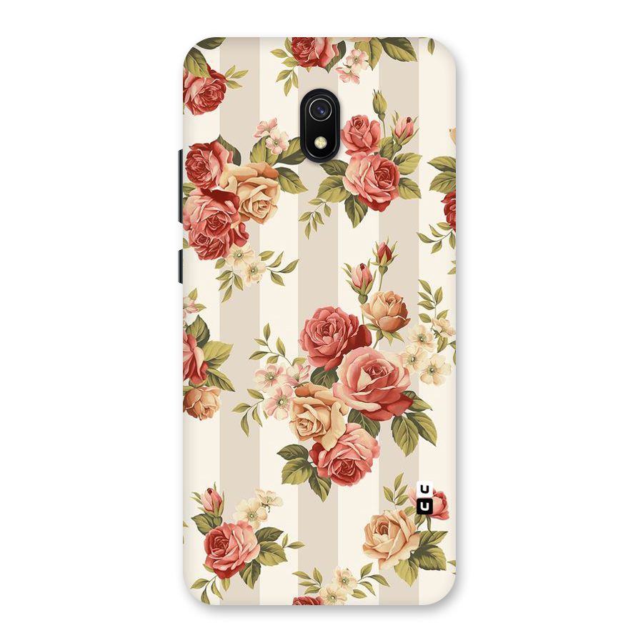 Vintage Color Flowers Back Case for Redmi 8A