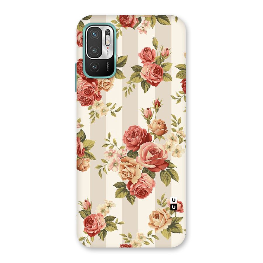 Vintage Color Flowers Back Case for Redmi Note 10T 5G