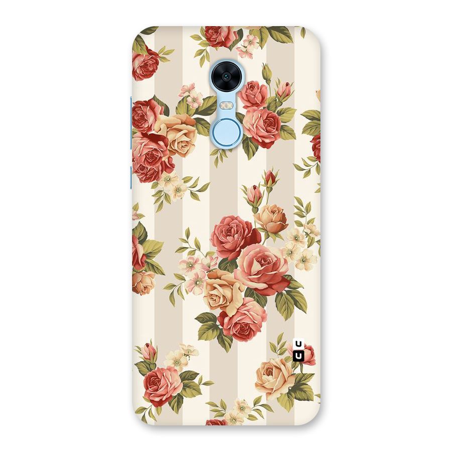 Vintage Color Flowers Back Case for Redmi Note 5