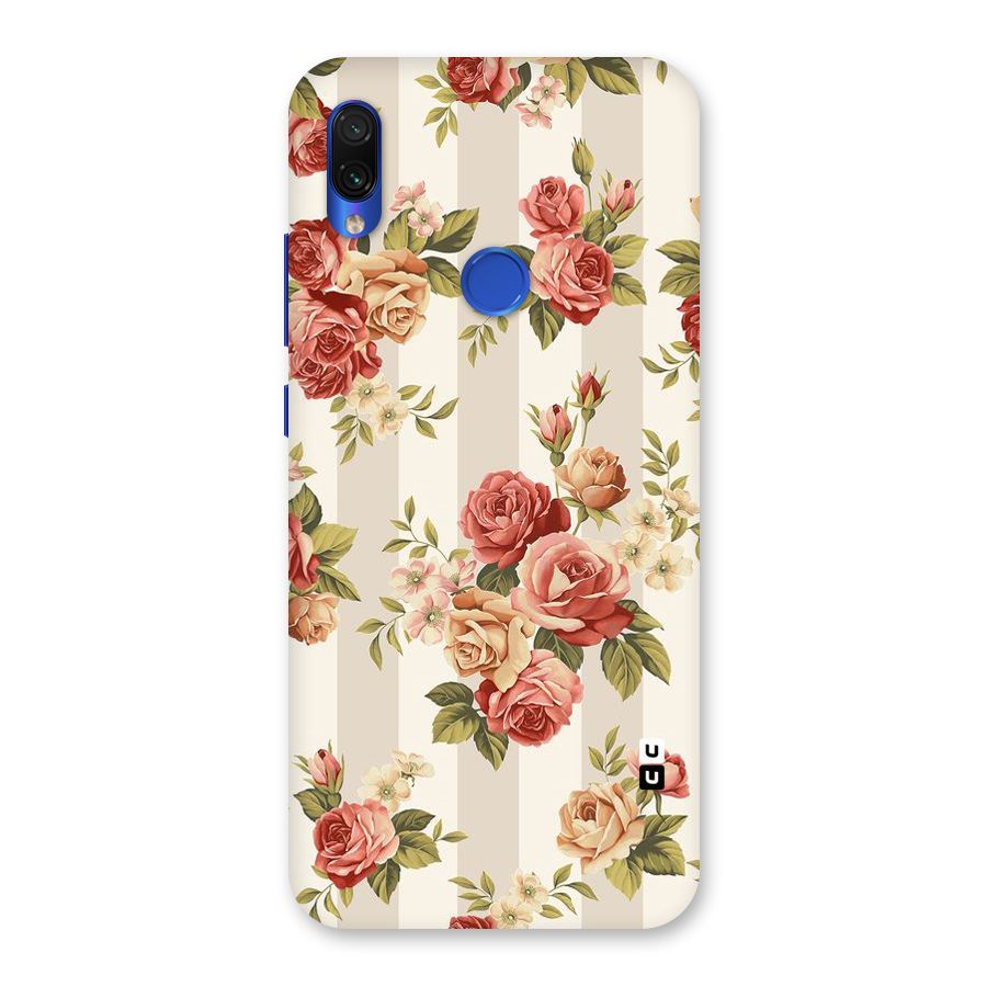 Vintage Color Flowers Back Case for Redmi Note 7S