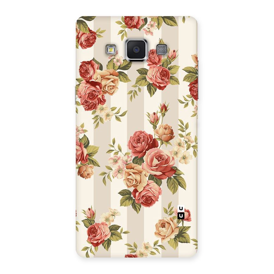 Vintage Color Flowers Back Case for Samsung Galaxy A5