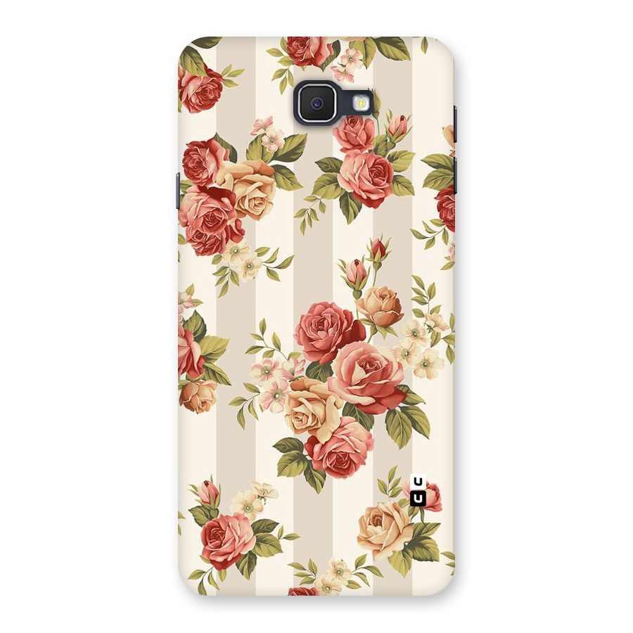Vintage Color Flowers Back Case for Samsung Galaxy J7 Prime