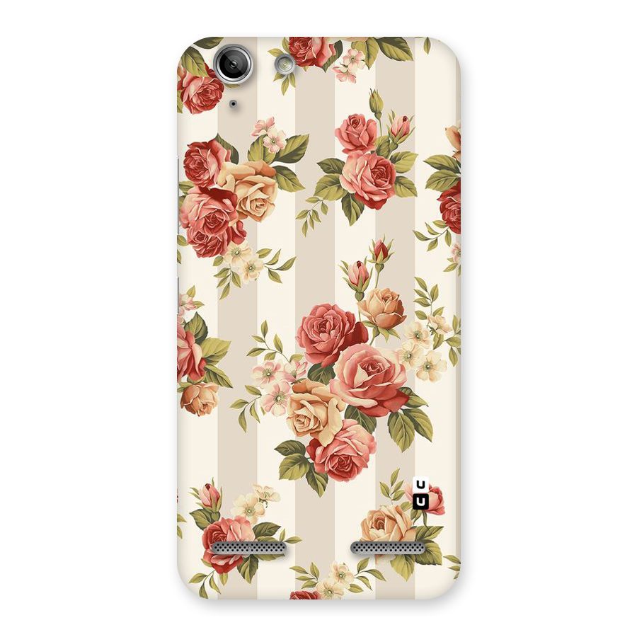 Vintage Color Flowers Back Case for Vibe K5 Plus