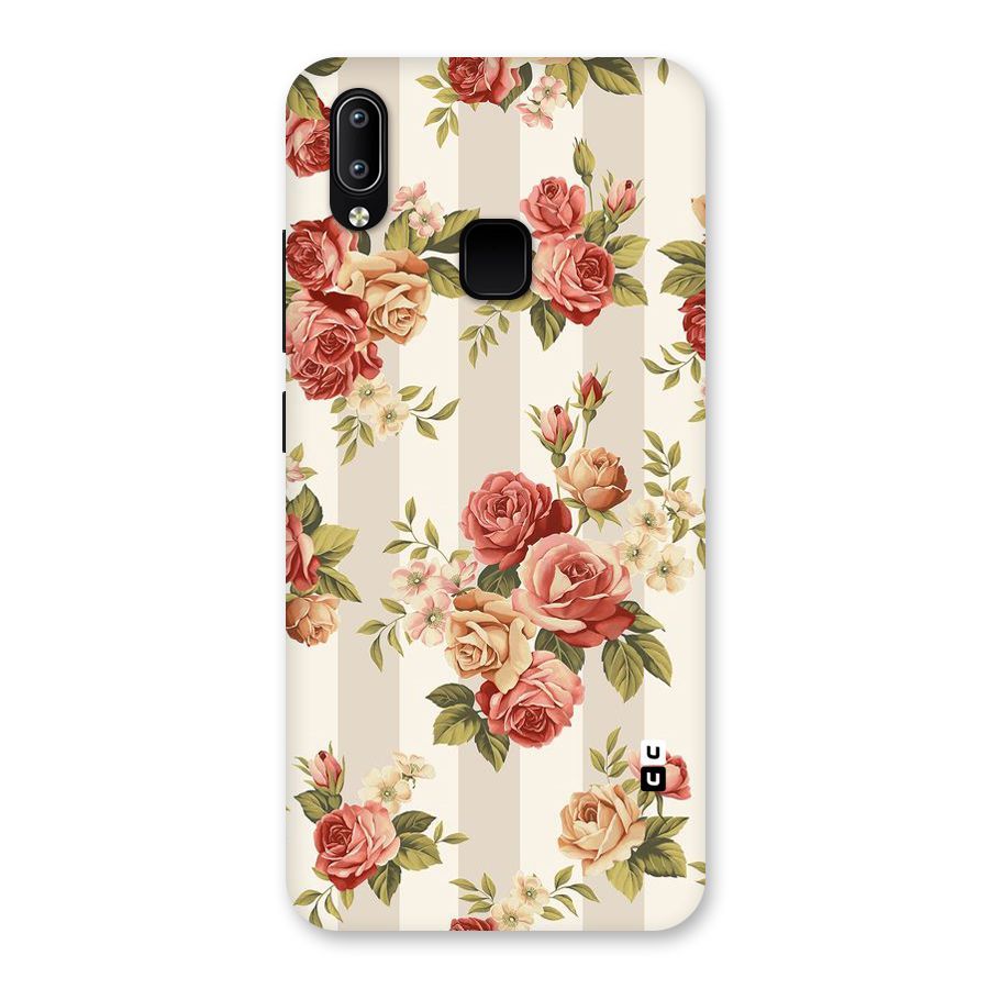 Vintage Color Flowers Back Case for Vivo Y95