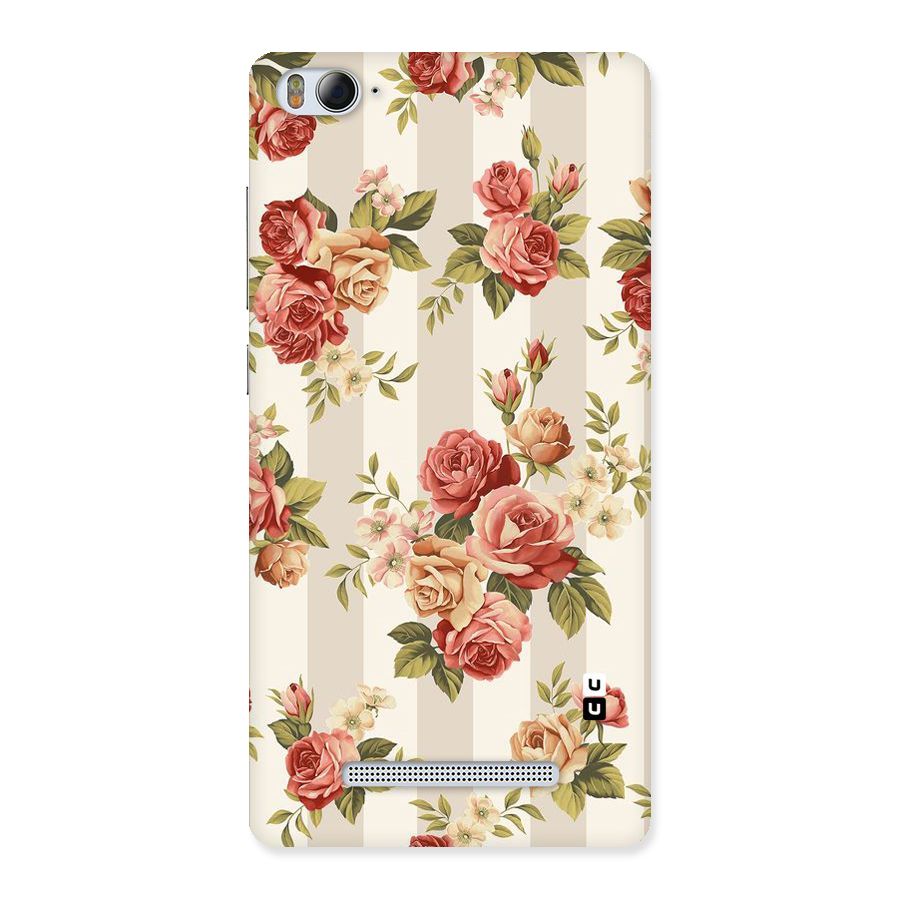 Vintage Color Flowers Back Case for Xiaomi Mi4i