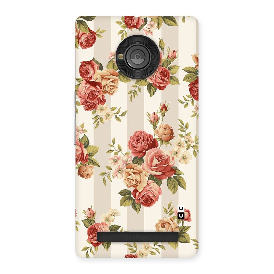 Vintage Color Flowers Back Case for Yu Yuphoria