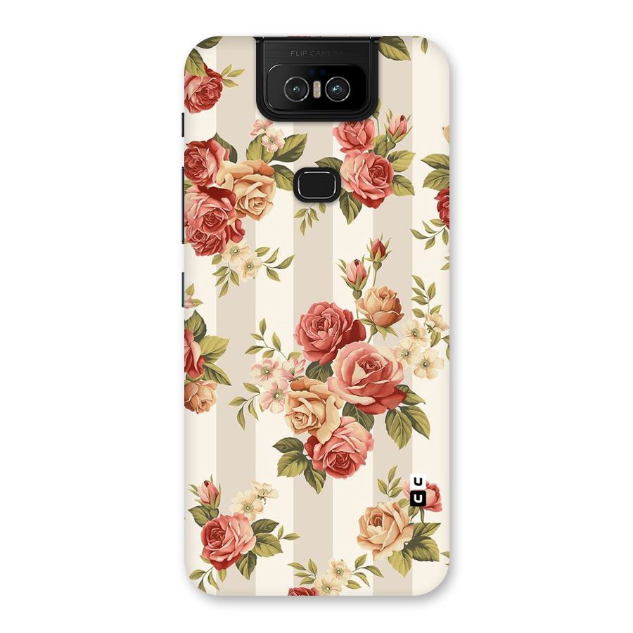 Vintage Color Flowers Back Case for Zenfone 6z