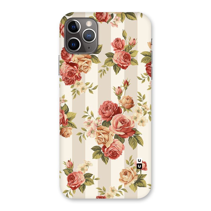 Vintage Color Flowers Back Case for iPhone 11 Pro Max