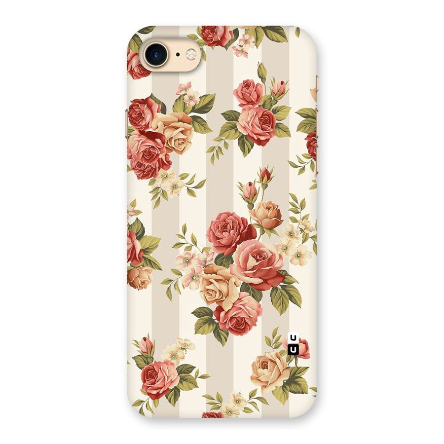 Vintage Color Flowers Back Case for iPhone 7
