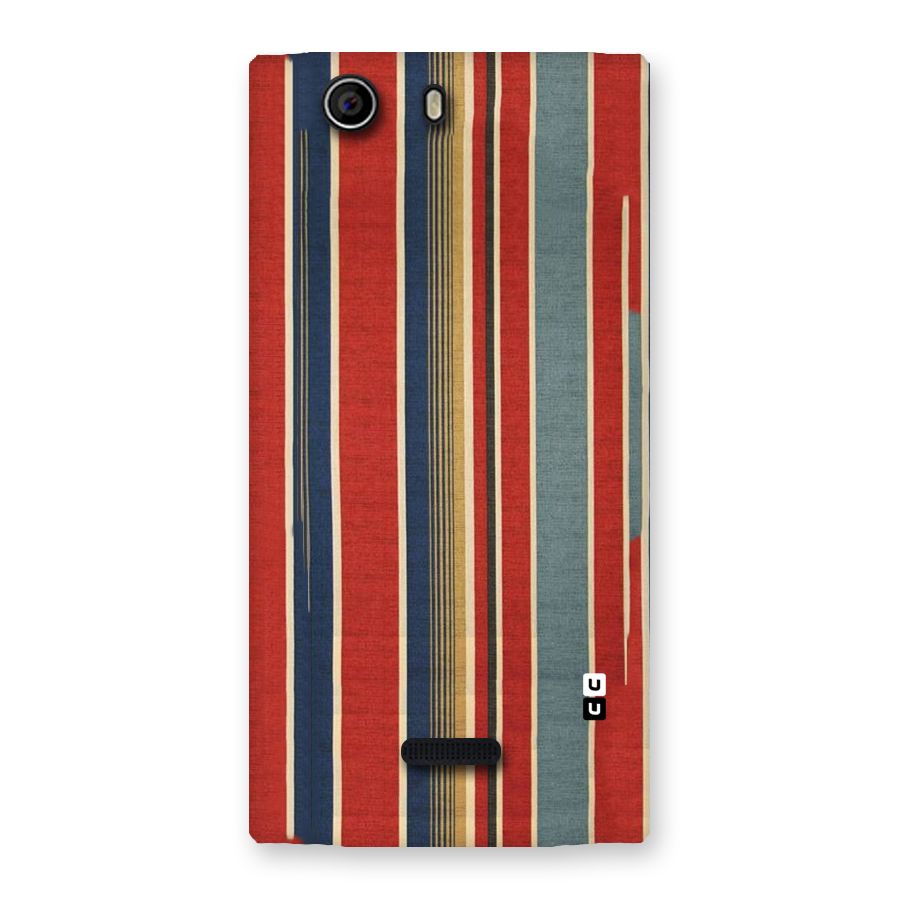 Vintage Disort Stripes Back Case for Canvas Nitro 2 E311