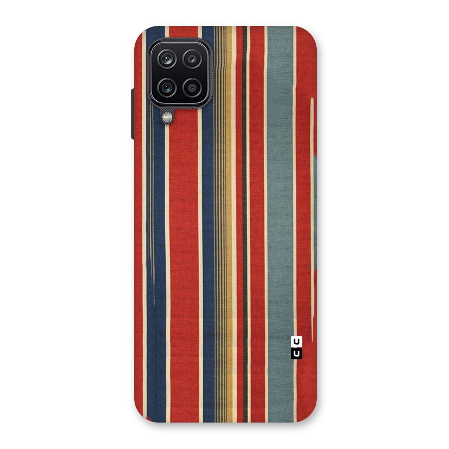 Vintage Disort Stripes Back Case for Galaxy A12