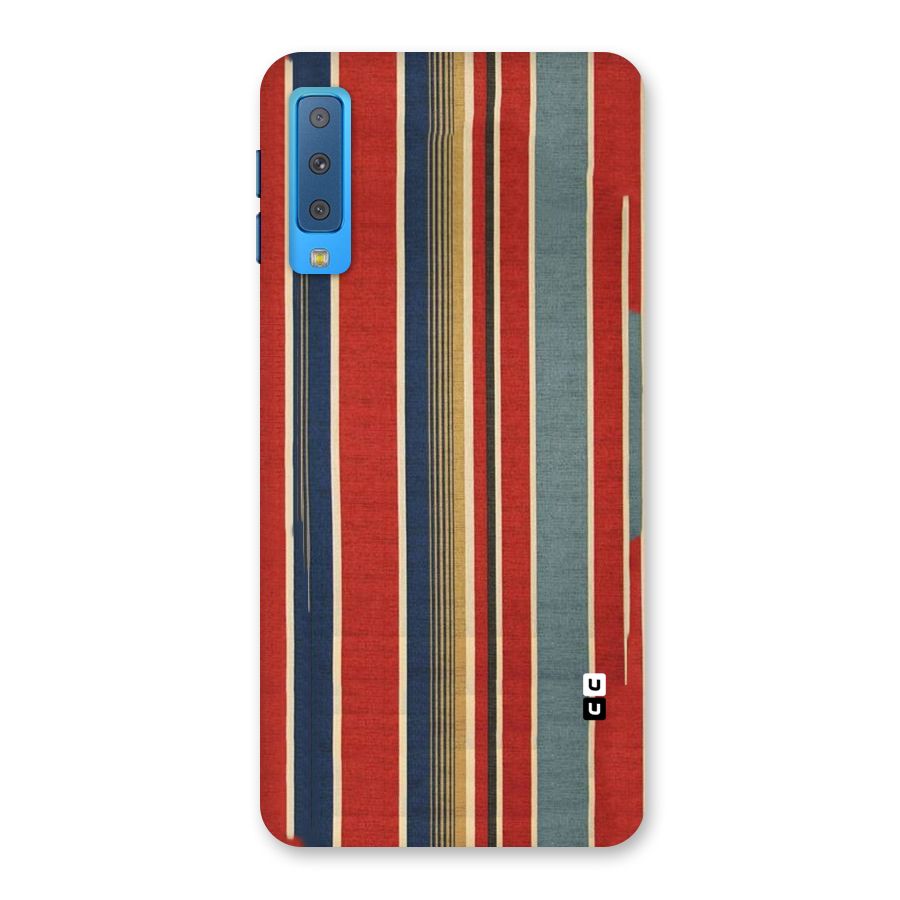 Vintage Disort Stripes Back Case for Galaxy A7 (2018)