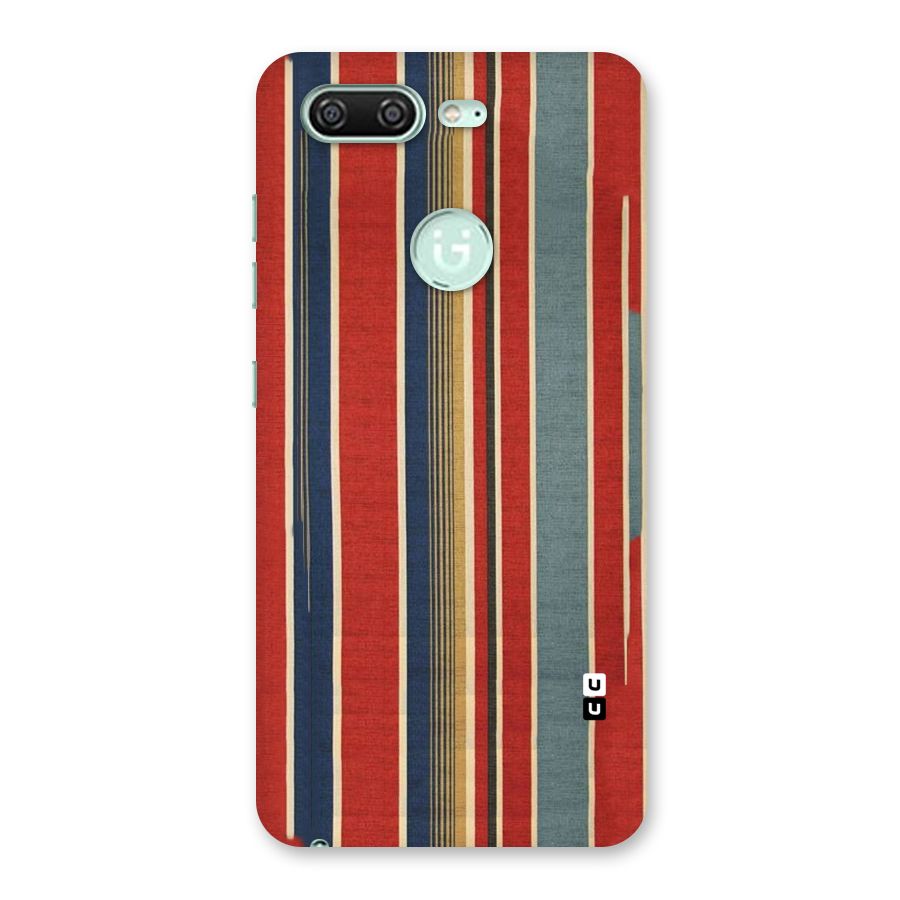Vintage Disort Stripes Back Case for Gionee S10