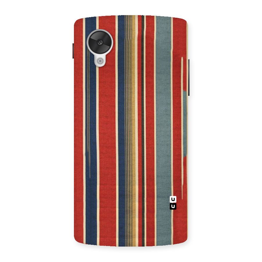 Vintage Disort Stripes Back Case for Google Nexsus 5