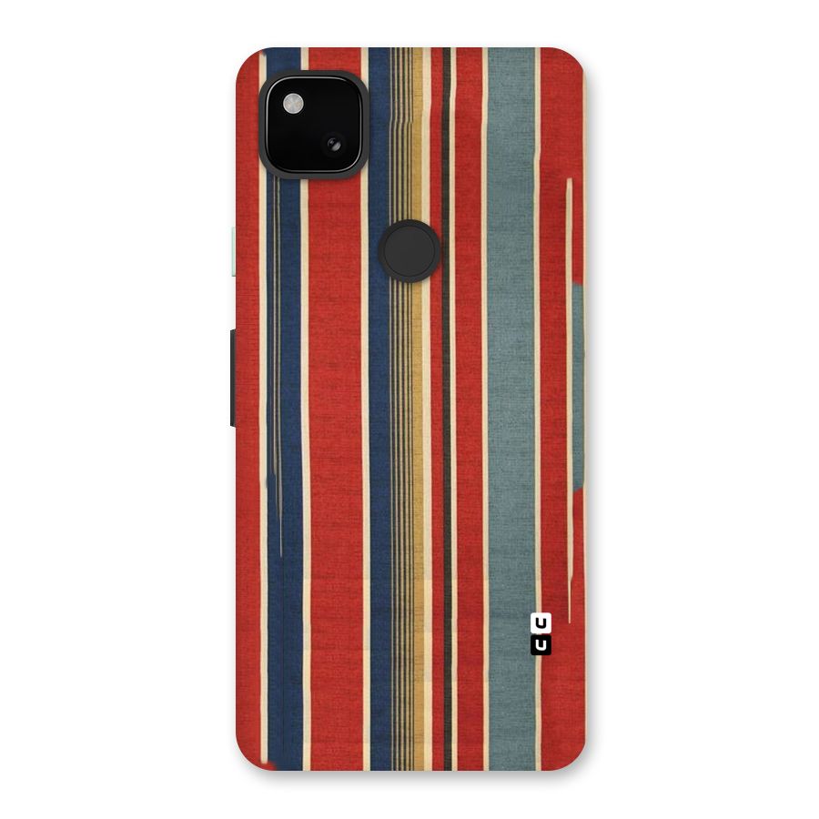 Vintage Disort Stripes Back Case for Google Pixel 4a