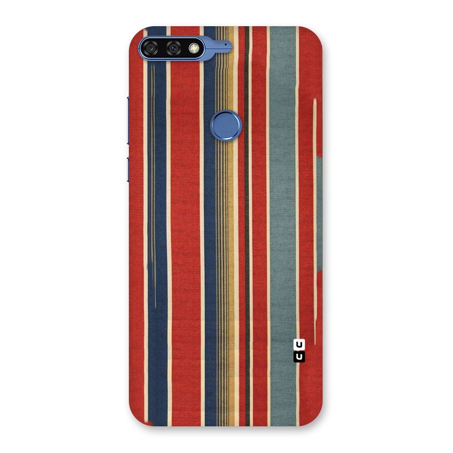Vintage Disort Stripes Back Case for Honor 7C
