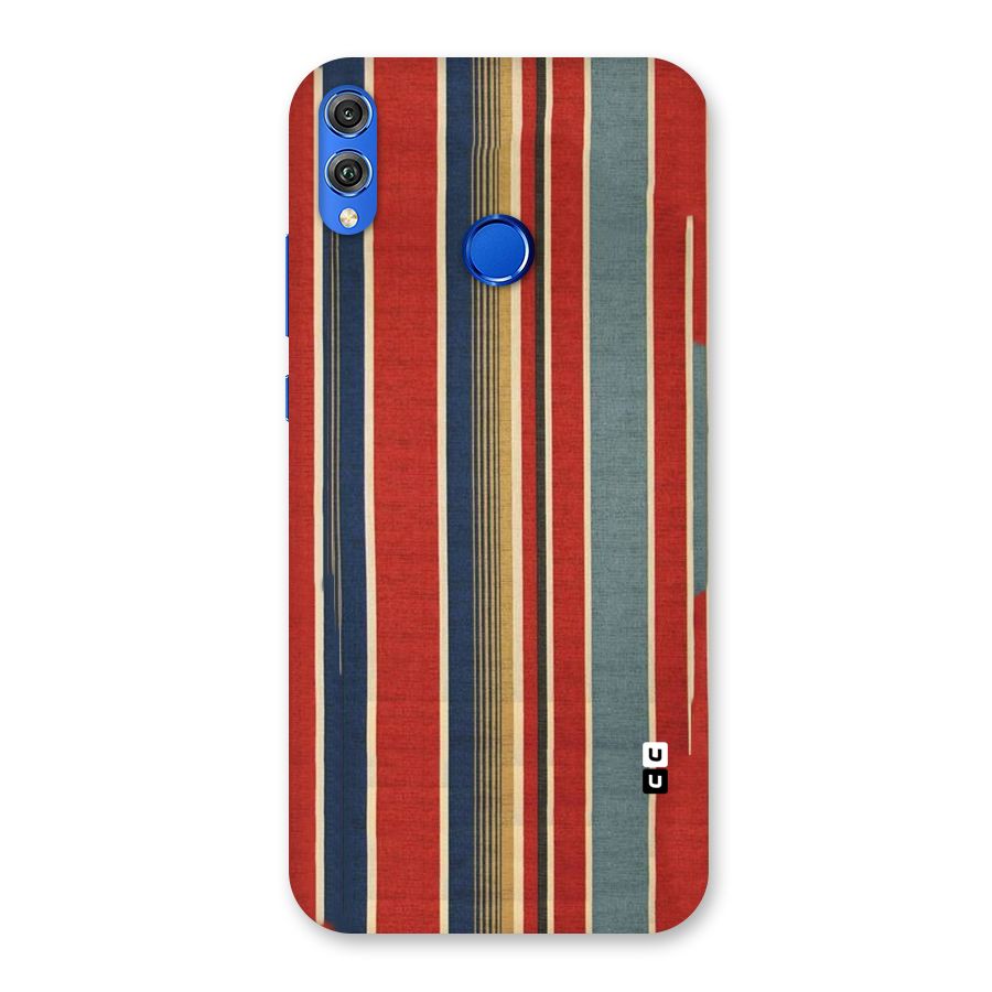 Vintage Disort Stripes Back Case for Honor 8X
