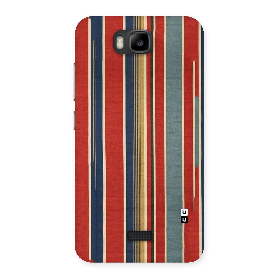 Vintage Disort Stripes Back Case for Honor Bee