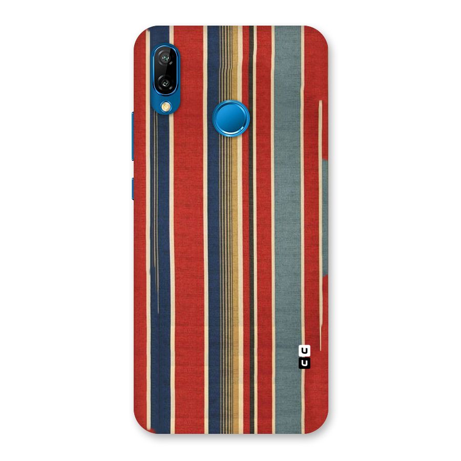Vintage Disort Stripes Back Case for Huawei P20 Lite
