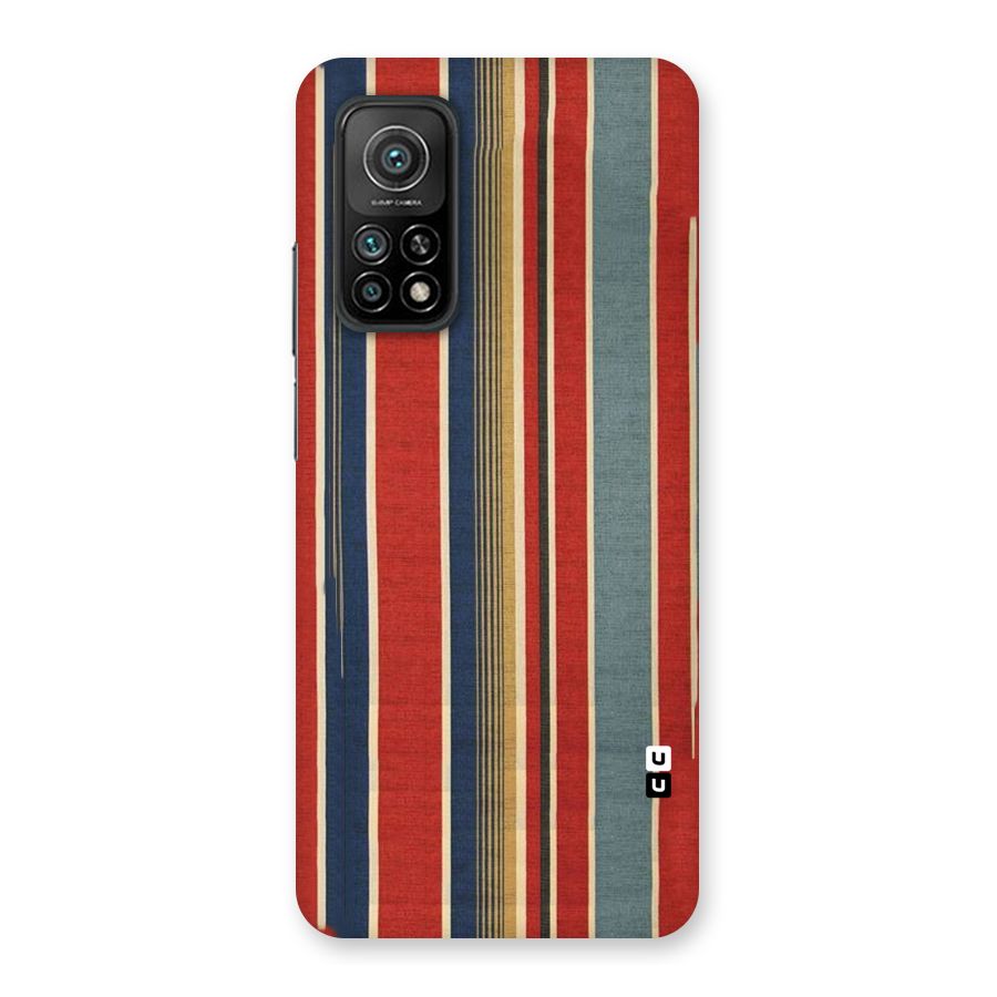 Vintage Disort Stripes Back Case for Mi 10T 5G