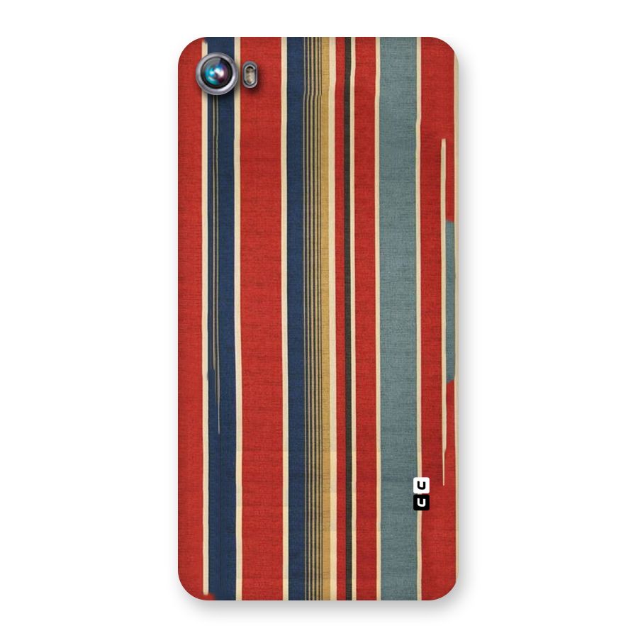Vintage Disort Stripes Back Case for Micromax Canvas Fire 4 A107