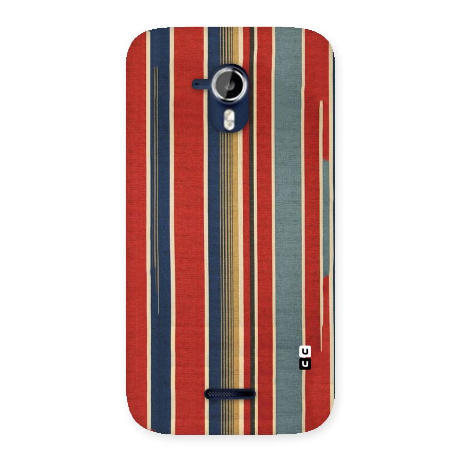 Vintage Disort Stripes Back Case for Micromax Canvas Magnus A117