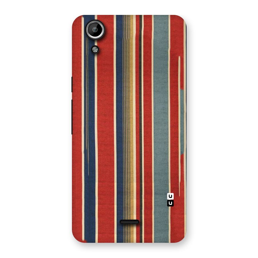 Vintage Disort Stripes Back Case for Micromax Canvas Selfie Lens Q345