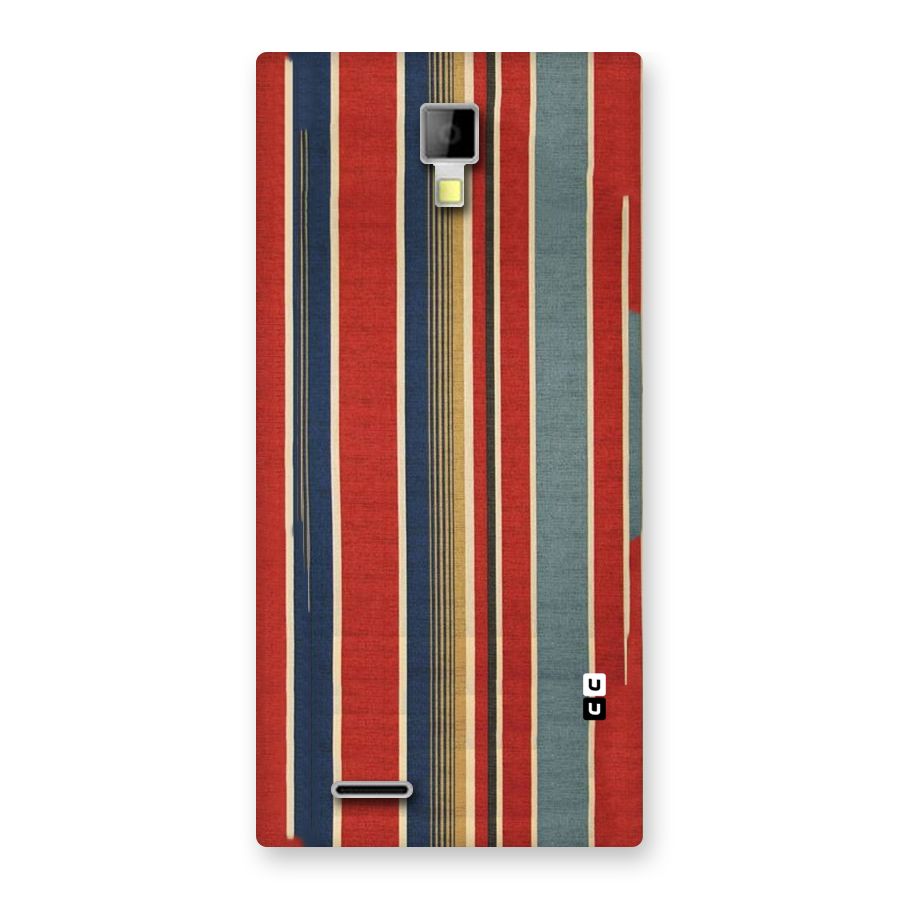 Vintage Disort Stripes Back Case for Micromax Canvas Xpress A99