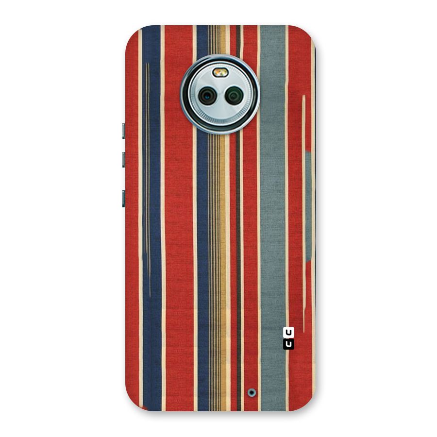 Vintage Disort Stripes Back Case for Moto X4