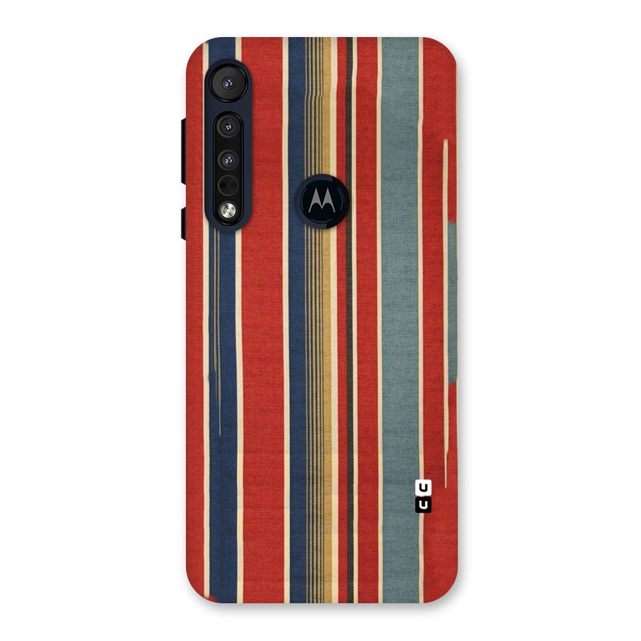 Vintage Disort Stripes Back Case for Motorola One Macro