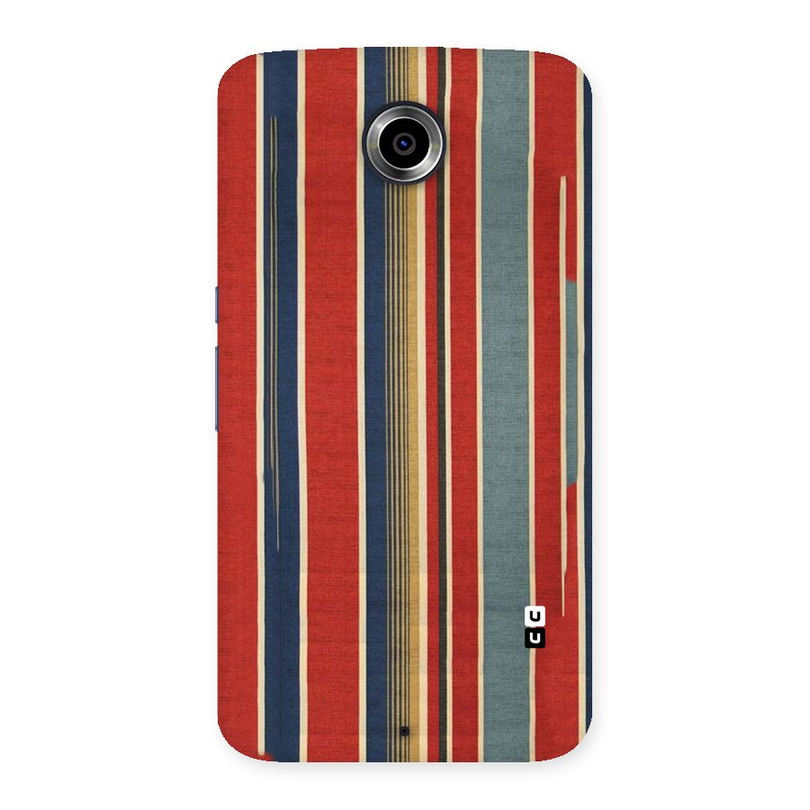 Vintage Disort Stripes Back Case for Nexsus 6