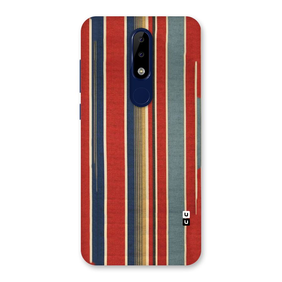 Vintage Disort Stripes Back Case for Nokia 5.1 Plus
